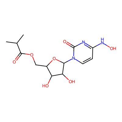 Chemical structure of Molnupiravir