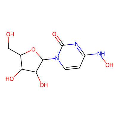 Chemical structure of Molnupiravir Tetra hydroxyl impurity