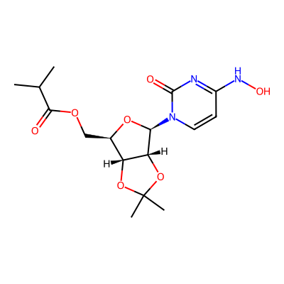 Chemical structure of Molnupiravir Dioxol impurity