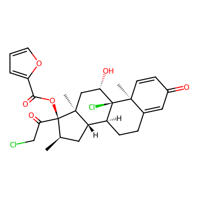 Chemical structure of Mometasone Furoate