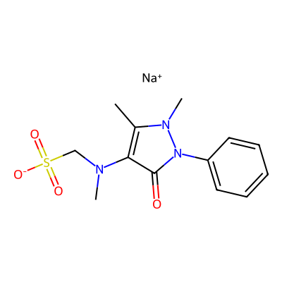 Chemical structure of Metamizole Sodium Monohydrate