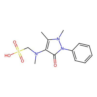 Chemical structure of Dipyrone