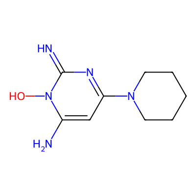 Chemical structure of Minoxidil