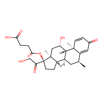 Chemical structure of Methyl Prednisolone Hydrogen Succinate Impurity B