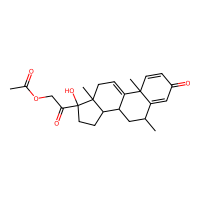Chemical structure of Delta-9,11-methylprednisolone