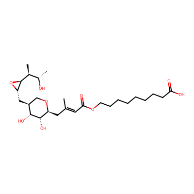 Chemical structure of Mupirocin