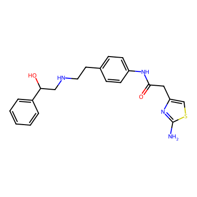 Chemical structure of Racemic Mirabegron