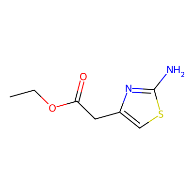 Chemical structure of 2-(2-Aminothiazol-4-yl)Acetic Acid ethyl ester