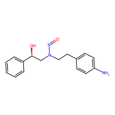 Chemical structure of N-Nitroso Mirabegron EP Impurity B