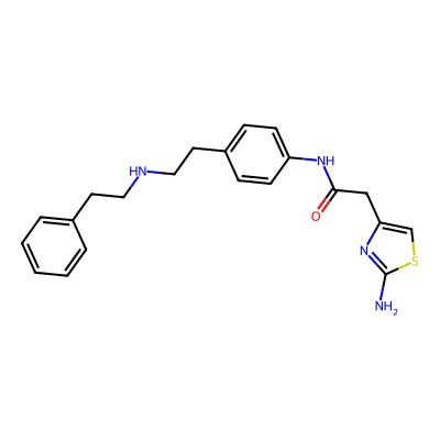 Chemical structure of Mirabegron Deshydroxy