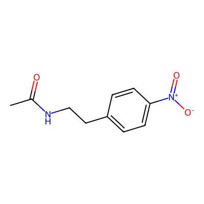Chemical structure of N-Acetyl-2-(4-nitrophenyl)ethylamine