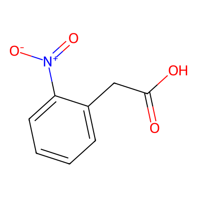 Chemical structure of 2-Nitrophenylacetic Acid