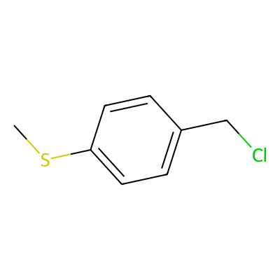Chemical structure of 4-(Methylthio)benzylchloride