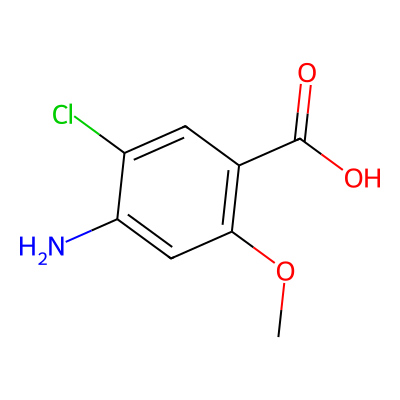 Chemical structure of Metoclopramide EP Impurity C