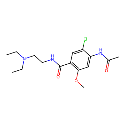 Chemical structure of Metoclopramide Impurity A