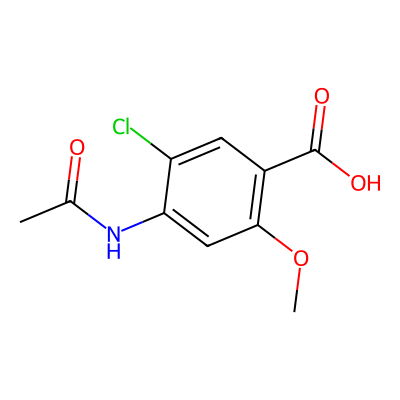 Chemical structure of Metoclopramide EP Impurity I