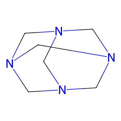 Chemical structure of Methenamine