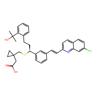 Chemical structure of Montelukast S-isomer