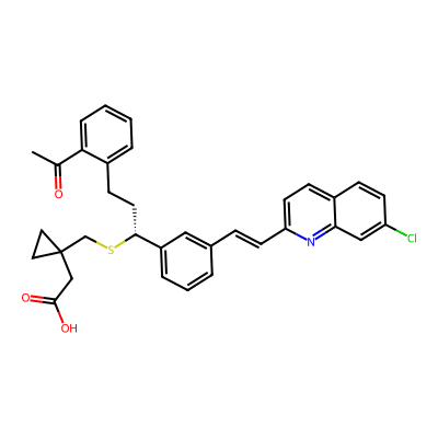 Chemical structure of Montelukast EP Impurity F