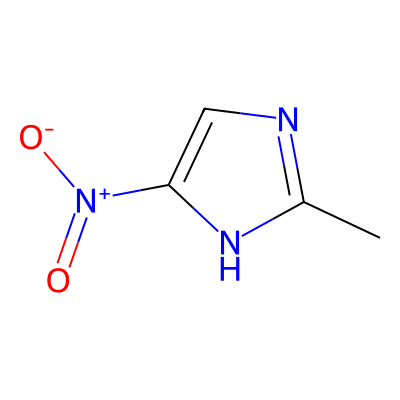 Chemical structure of 2-Methyl-4-nitroimidazole
