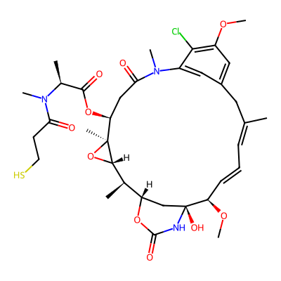Chemical structure of Mertansine