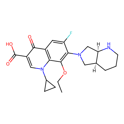 Chemical structure of Moxifloxacin Impurity C