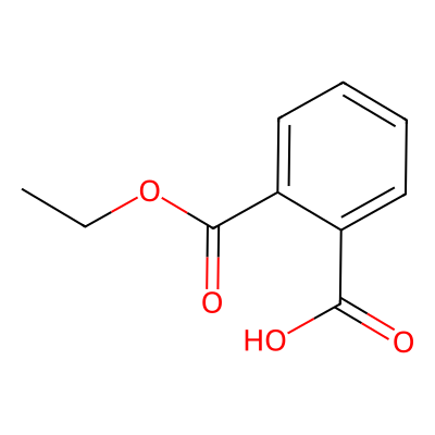 Chemical structure of Monoethyl Phthalate
