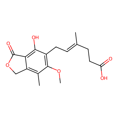 Chemical structure of Mycophenolate Sodium
