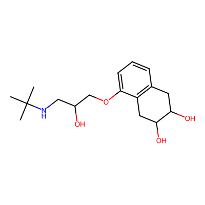 Chemical structure of Nadolol