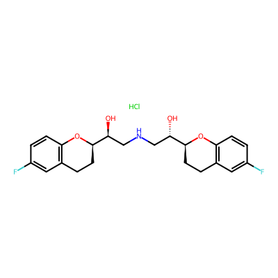 Chemical structure of Nebivolol Hydrochloride