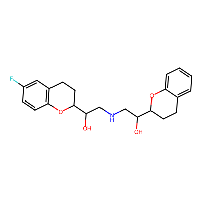 Chemical structure of Desfluoro Nebivolol
