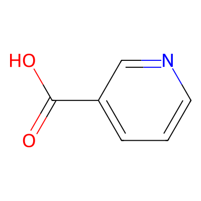 Chemical structure of Nicotinic Acid