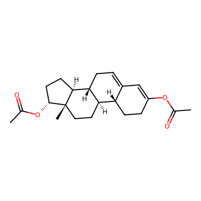 Chemical structure of Estr-3,5-diene-3,17-diol,diacetate