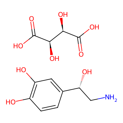 Chemical structure of D-Norepinephrine Impurity
