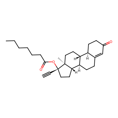 Chemical structure of Norethisterone Enanthate