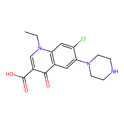 Chemical structure of Norfloxacin EP Impurity E