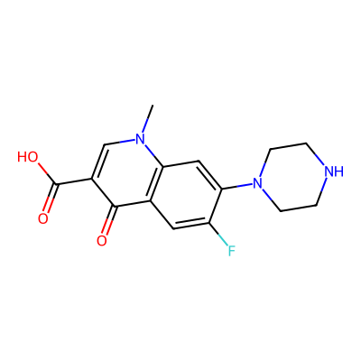 Chemical structure of Norfloxacin Related Compound K
