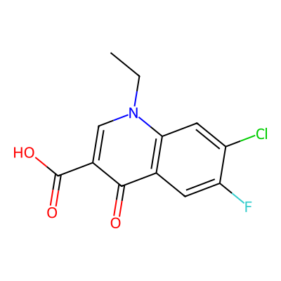 Chemical structure of Norfloxacin Impurity A