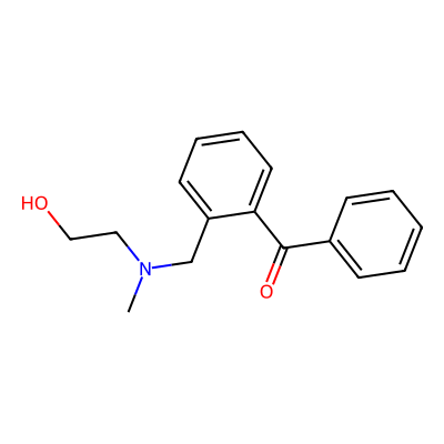 Chemical structure of Nefopam Keto Amine Impurity