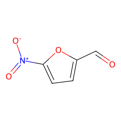 Chemical structure of 5-Nitro-2-Furaldehyde