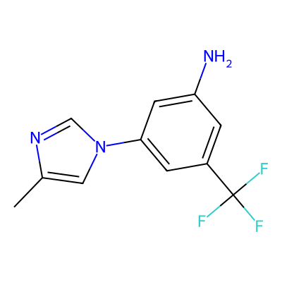 Chemical structure of Nilotinib Intermediate