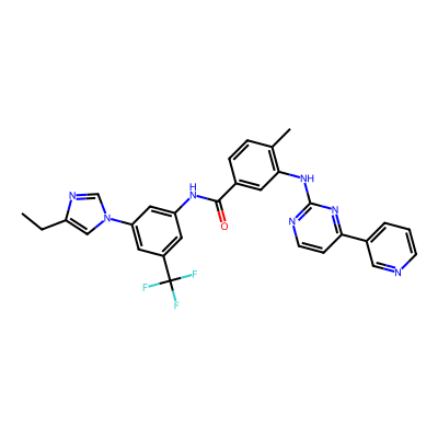 Chemical structure of Nilotinib EP Impurity F