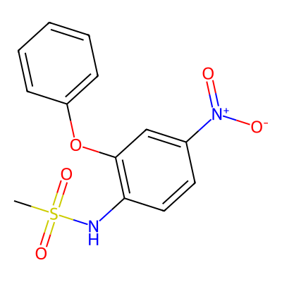 Chemical structure of Nimesulide
