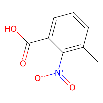 Chemical structure of 3-Methyl-2-nitrobenzoic acid