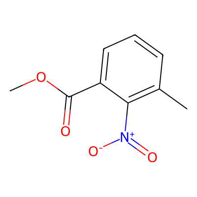 Chemical structure of Methyl 3-methyl-2-nitrobenzoate