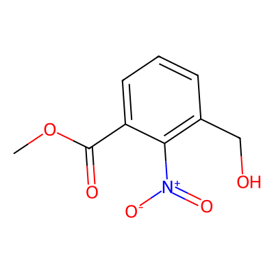 Chemical structure of Methyl 3-(hydroxymethyl)-2-nitrobenzoate