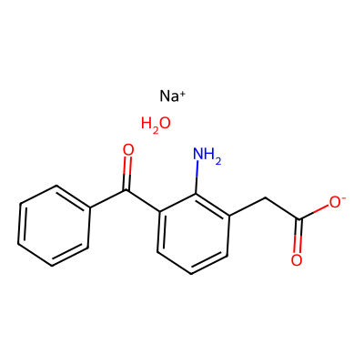 Chemical structure of Amfenac Sodium Hydrate