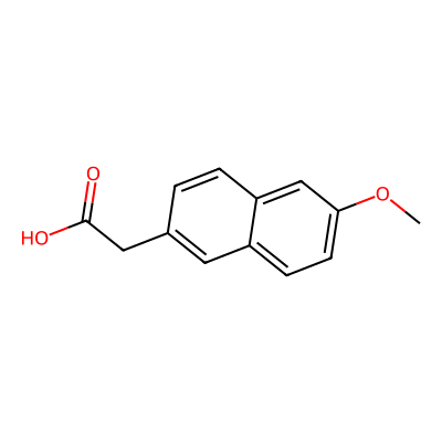 Chemical structure of Naproxen Impurity I