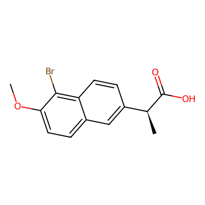Chemical structure of Naproxen Impurity C
