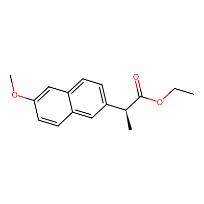 Chemical structure of Naproxen Impurity F